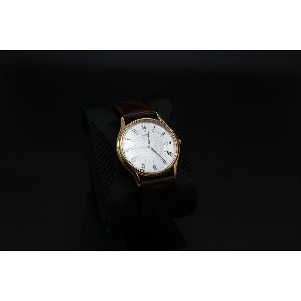 Seiko 5Y31-8A29 Quartz Dress Watch 34mm Roman Dial New Battery Runs